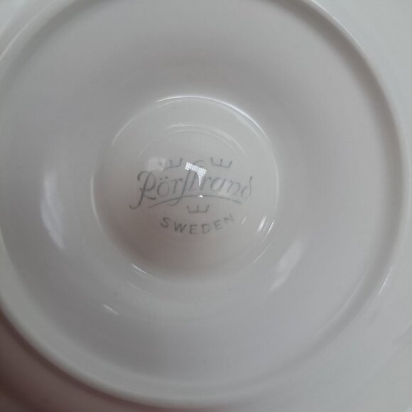 Rorstrand Sweden Marked Saucer Crock Lid Candle Holder Vintage 5" wide - Picture 6 of 7